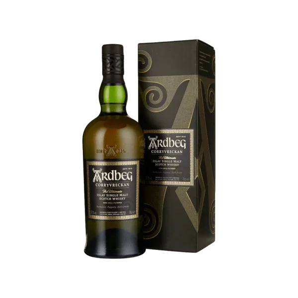 Ardbeg Corryvreckan Islay single malt Scotch whisky bottle with gift box
