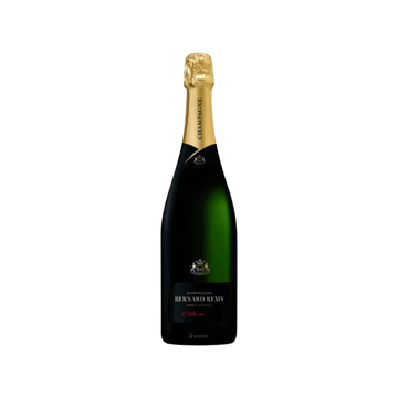 Bottle of Bernard Remy classic cuvee champagne with gold foil on neck