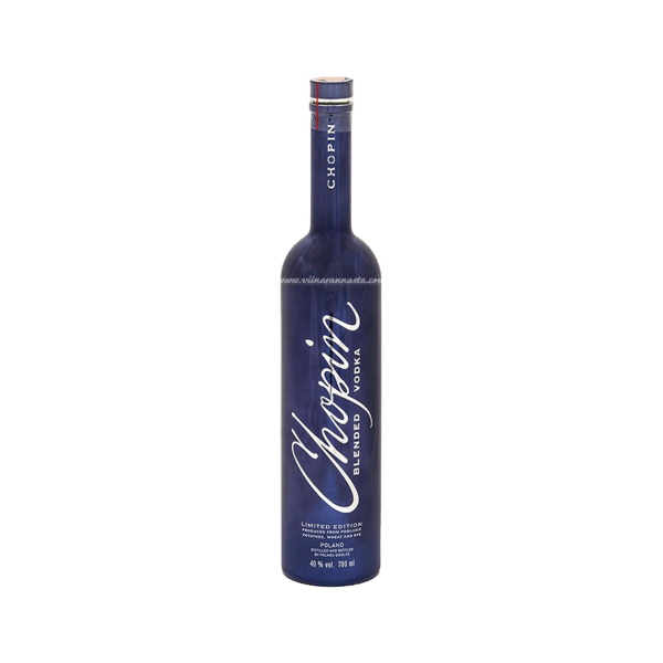 Chopin Blended Vodka blue bottle, limited edition premium spirit, 700ml