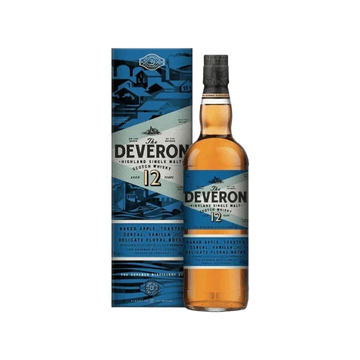 The Deveron 12 year old Highland single malt Scotch whisky bottle with blue box packaging