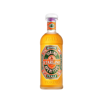 Starlino Arancione Italian aperitivo orange liqueur bottle with colorful label