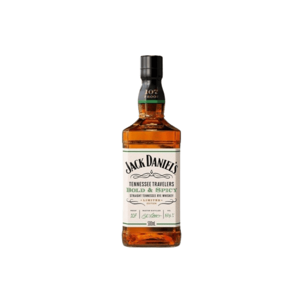 Jack Daniel's Tennessee Travelers Bold & Spicy Limited Edition rye whiskey bottle 500ml