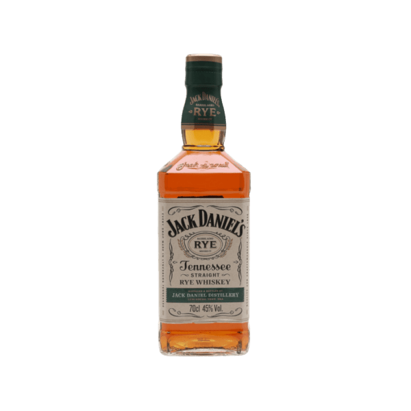 Jack Daniel's Tennessee Straight Rye Whiskey 70cl bottle with 45% alcohol by volume