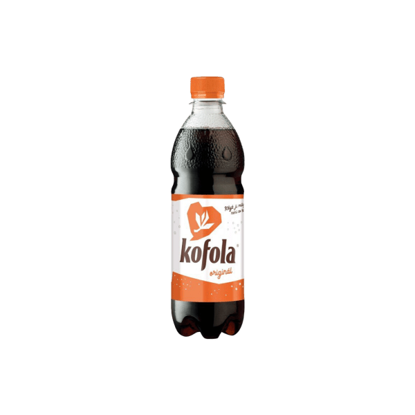 500ml plastic bottle of Kofola Original cola beverage with orange cap and label