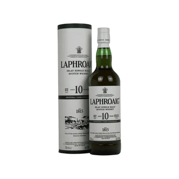 Laphroaig 10 year old Islay single malt Scotch whisky bottle with box, 700ml