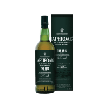 Laphroaig The 1815 Edition Islay single malt Scotch whisky bottle with box
