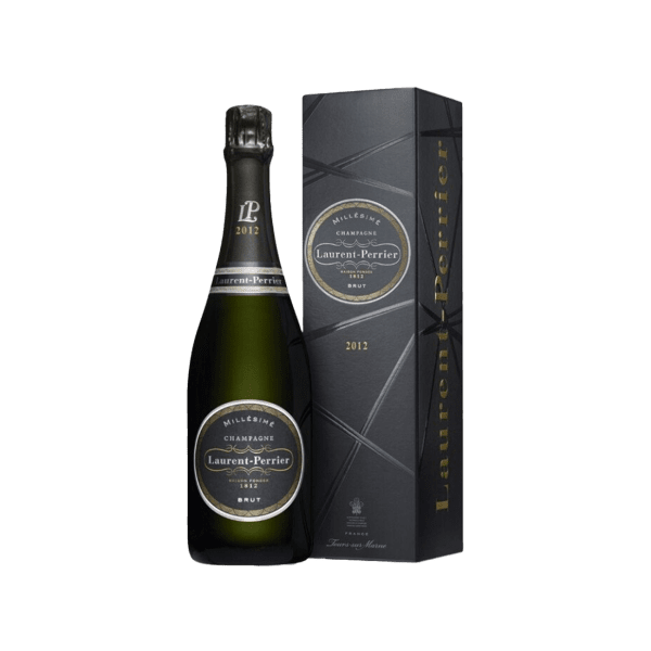 Laurent-Perrier Champagne Brut 2012 bottle with matching gift box