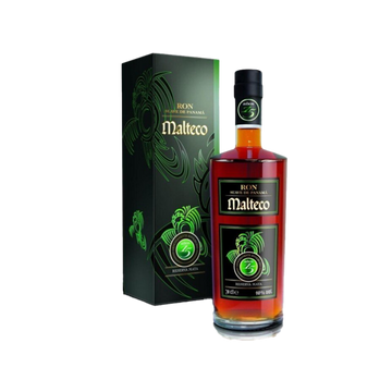 Malteco Ron Reserva Maya rum bottle with matching decorative box, 70cl, premium spirits