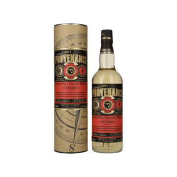 Provenance Strathmill single malt Scotch whisky bottle with packaging, premium spirits