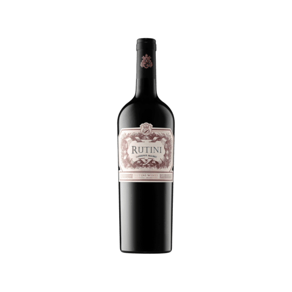 Rutini Cabernet Malbec red wine bottle with detailed vintage-style label