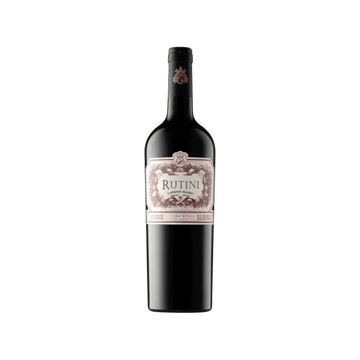 Rutini Cabernet Malbec red wine bottle with detailed vintage-style label