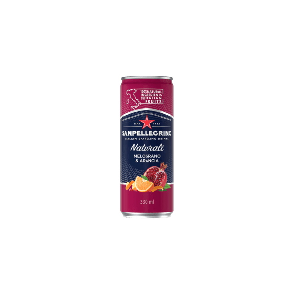 Sanpellegrino Melograno & Arancia / gāzēts bezalkoholisks dzēriens / 0,33 l - premiumdzerieni.lv