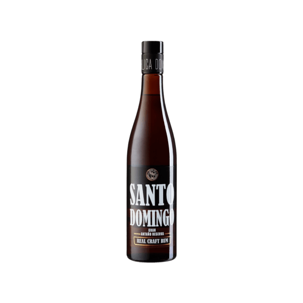 Santo Domingo Gran Antano Reserva Real Craft Rum bottle with black label