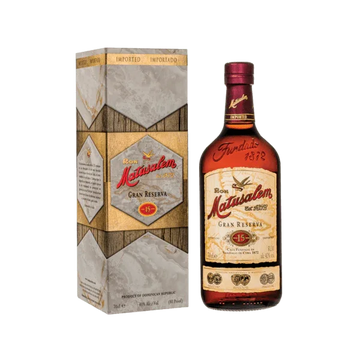 Matusalem Gran Reserva 15-year-old rum bottle with gift box, premium aged spirit