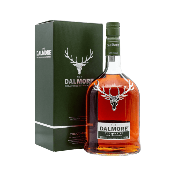 Dalmore The Quartet Highland Single Malt Scotch Whisky bottle with green box packaging