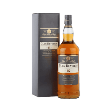 Glen Deveron 16-year Highland single malt Scotch whisky bottle and black box from Royal Burgh Collection