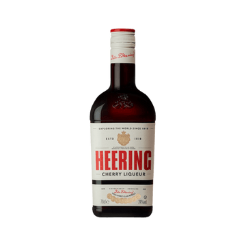 Heering Cherry Liqueur bottle, 700ml, premium cherry liqueur with white and red label