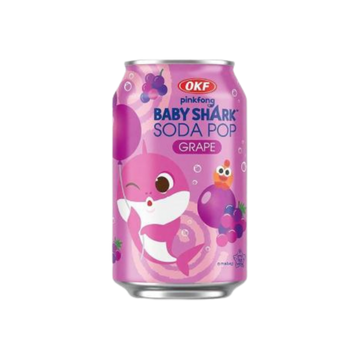 OKF Babyshark Grape Sparkling / gāzēts bezalkoholisks dzēriens / 0,35 l