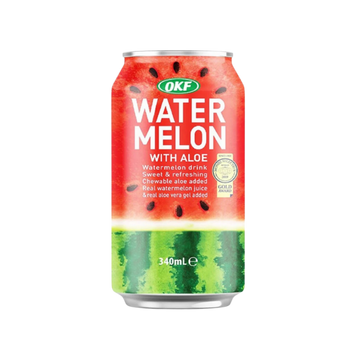 OKF Watermelon With Aloe Drink / bezalkoholisks negāzēts dzēriens / 0,34 l