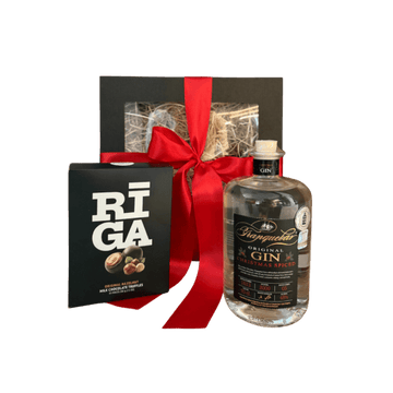 Tranquebar Christmas Gin + Pure Chocolate Truffles / dāvanu komplekts / 48 % / 0,7 l